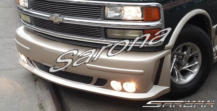 Custom Chevy Van Front Bumper  All Styles (1996 - 2002) - $590.00 (Part #CH-009-FB)